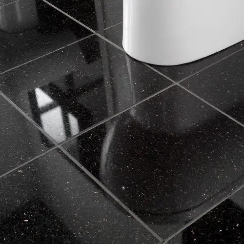Black Sparkle Granite Skirting Tile For Bathroom Floor And Wall Black Sparkle Granite Skirting Tile For