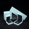 New Mint Green Jewelry Necklace Ring Earring Bracelet Brushed PU Set Boxes