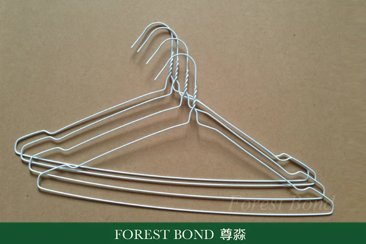Disposable Laundry Wire Hangers Steel Hangers White Powder Coated