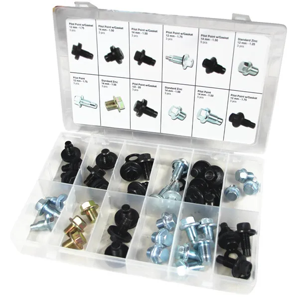 40pc Oil Drain Plug Assortment_