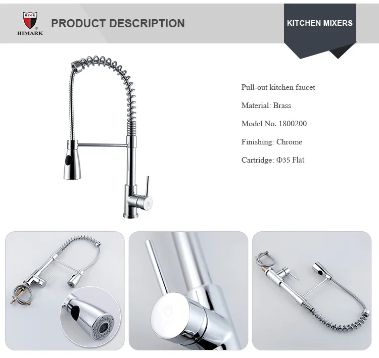 March Expo Upc Brand Single Handle Flexible Pull Down Kitchen Faucet