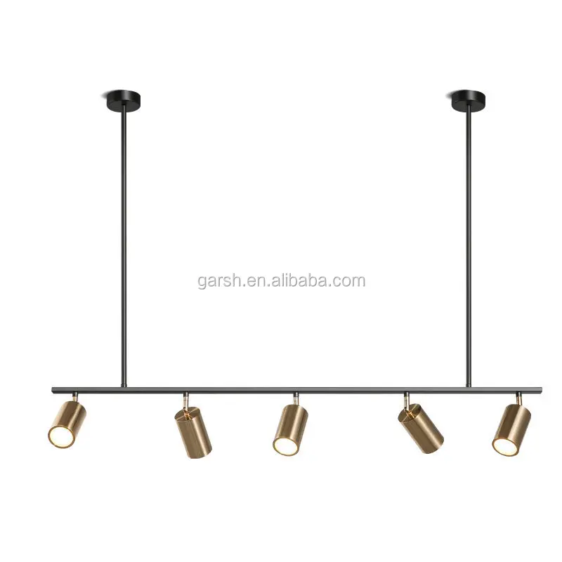 modern brass track lighting