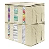Rectangular Multiple styles non woven cardboard clothing drawer folding a lid to cover storage box with handle