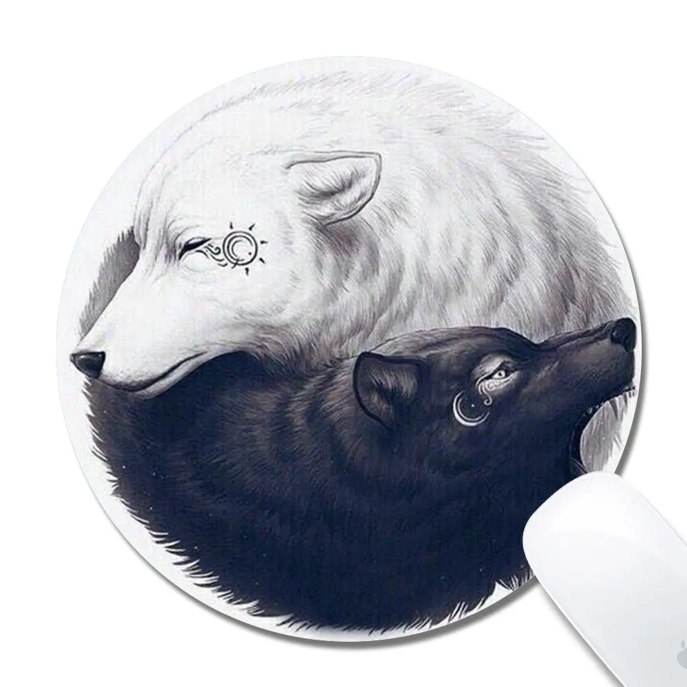 Extended XXL Gaming Mouse Pad Keyboard Mousepad Mouse Mat Black Blue Wolf Moon
