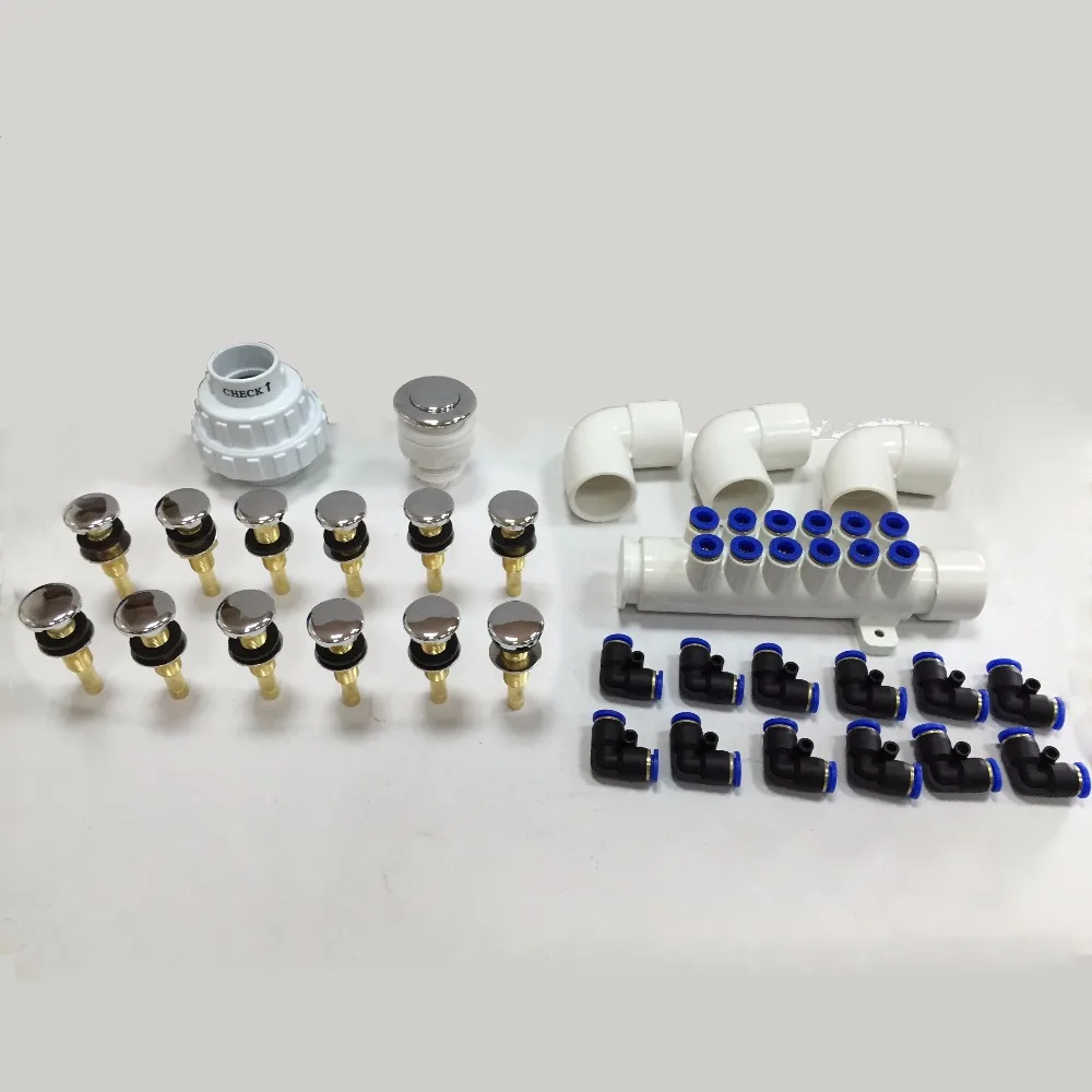 60-16 indoor outdoor spa air jet kit bubble massage jet parts