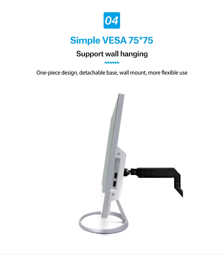 Dr.D 250nits typical brightness 21.5 Inch all in one touch desktop computer 4k