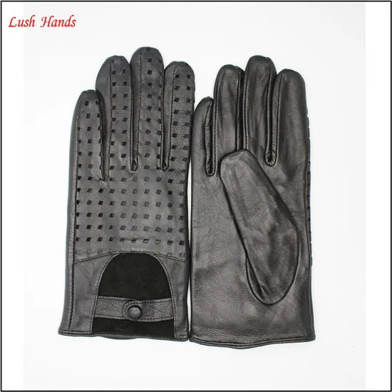 Men's unlined driving leather gloves in Europe