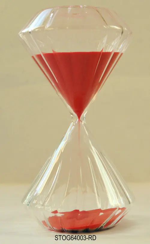 Red Sand Hourglass,Glass Sand Timer In 60 Minutes,Big Hourglass - Buy ...