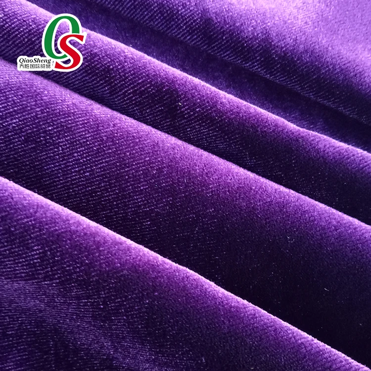 Polyester Royal Korean Ks Polyester Velvet Fabric,Crushed Warp Knitted