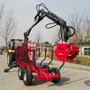 Shandong Sawmill-world Forest Equipment Log Trailers with Grapple