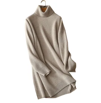 cashmere turtleneck sweater dress