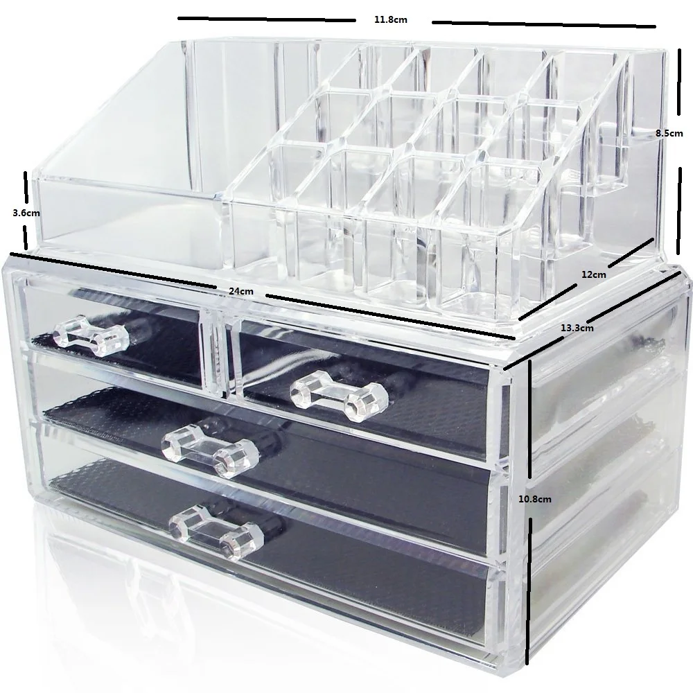 plaag Classificatie Emulatie Acrylic Makeup Organizer Storage Boxes Make Up Organizer For Jewelry  Cosmetics Brush Organizer Case With 4 Drawers - Buy Makeup Organizer,Brush  Organizer Case,Jewelry Box Product on Alibaba.com