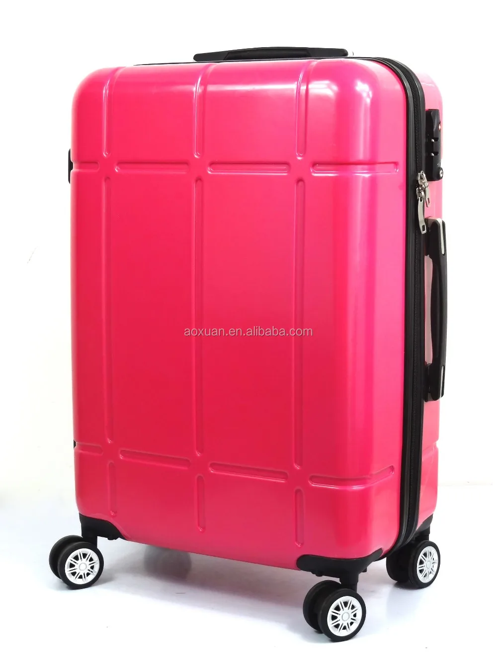 Abs Pc Trolley Travel Hot Pink Rolling Luggage Bags Travel Luggage For Women Buy Pink Luggage