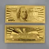 100 Dollar 24K Gold Foil Paper money Banknote for collection