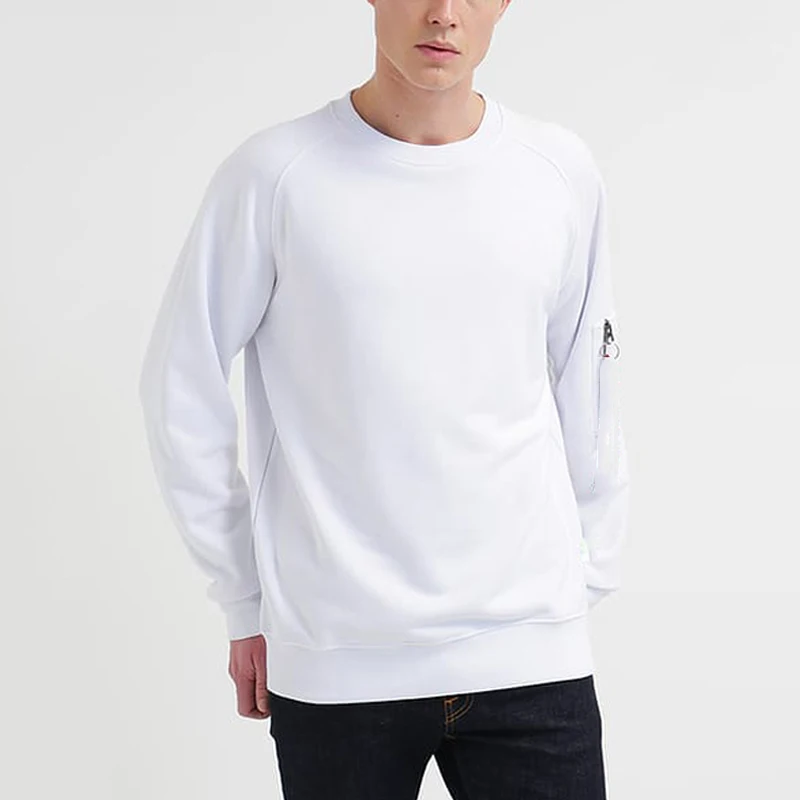 plain white crew neck