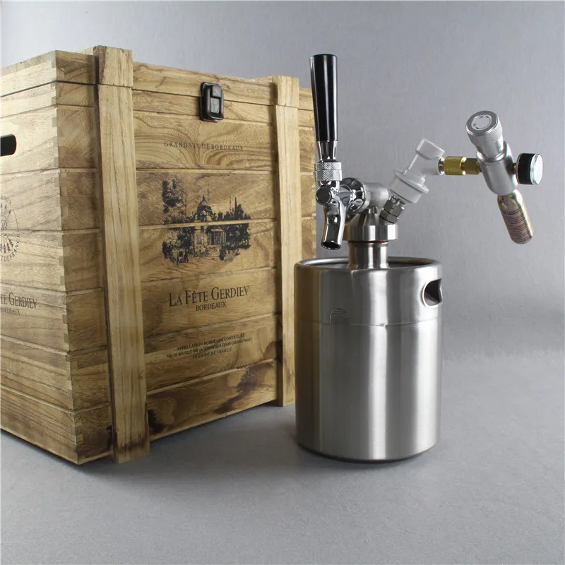 2l Keg Growler Upside Down Liquor Tap Dispenser With Co2 Buy Liquor