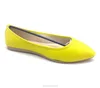 hot selling sexy design pointed toe women banana dress flat shoes