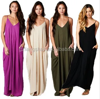 cocoon maxi dress with pockets