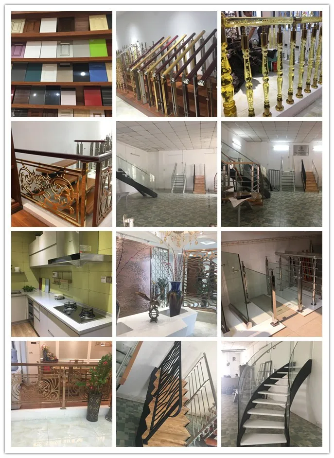 Customized folding stairs mono stringer wooden glass stairs details