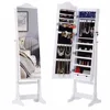 wholesale wall mounted park mirrored jewelry dressers case organizer storage closet