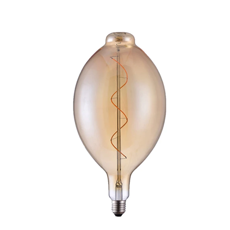 Huge Bulb Edison Type Lamp Big Size Amber Bt80 4w 2700k Vintage Bulb Decorative Light Led Filament Bulb