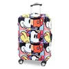 colorful customized polyester Greatly fasten suitcase clear luggage cover