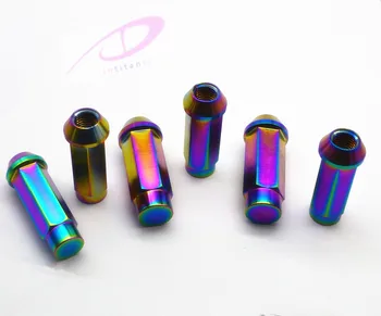 colored wheel nuts