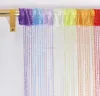 Cheap silver silk string curtain room divider for the living room made in china