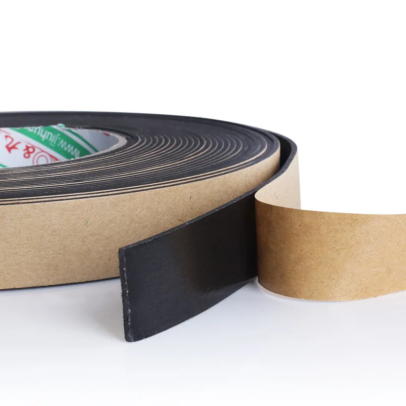 1mm 2mm 3mm 5mm Thick Single Sided Adhesive Black Pe / Eva Foam Tape