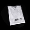 Custom transparent own logo print resealable plastic packing bag with ziplock for clothes shoes