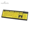 USB Big letters Yellow button Elderly keyboard