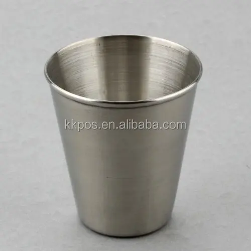 Stainless steel metal barrel shot glass from unitedplastics