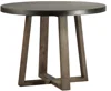 Solid wood rubber base dinning round table