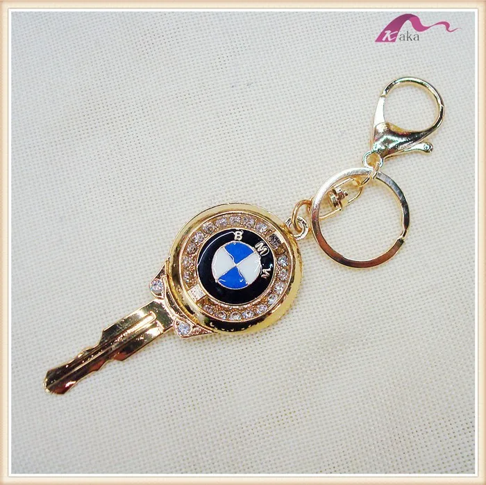 Fashion Gold Bmw Key Shape Keychain For Car Decorations Buy Bmw