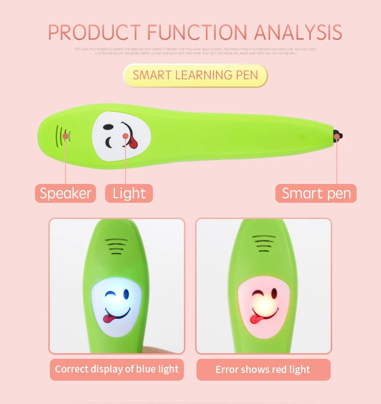 Y-pen kids english learning toys smart pen learning English reading toy