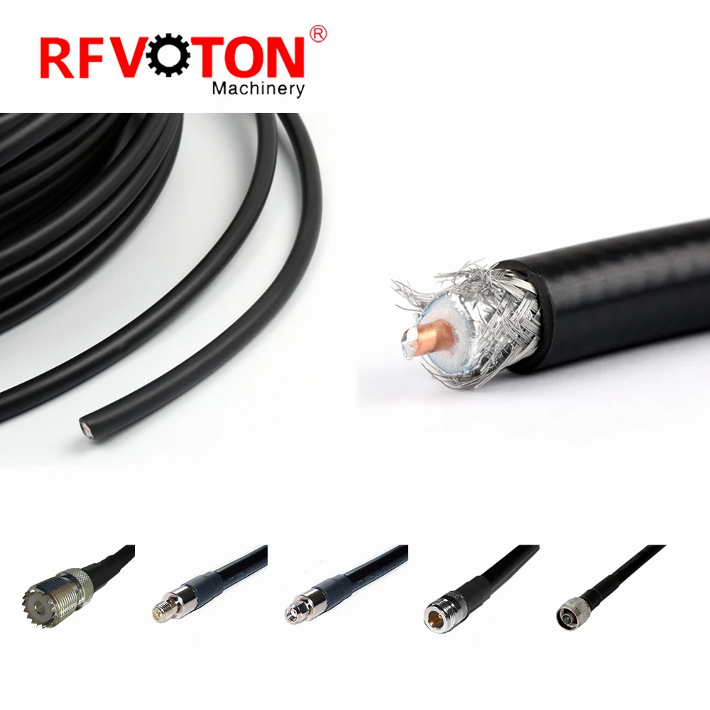 High Quality Tv Communication Rf Coaxial Cable 50 Ohm Rg8 Rf Coax Cable