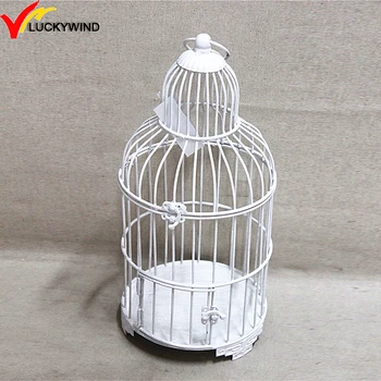 Compact Macaw Cages For Sale On Alibaba Reference: Wholesale Rustic White Small Decorative Bird Cages Wedding