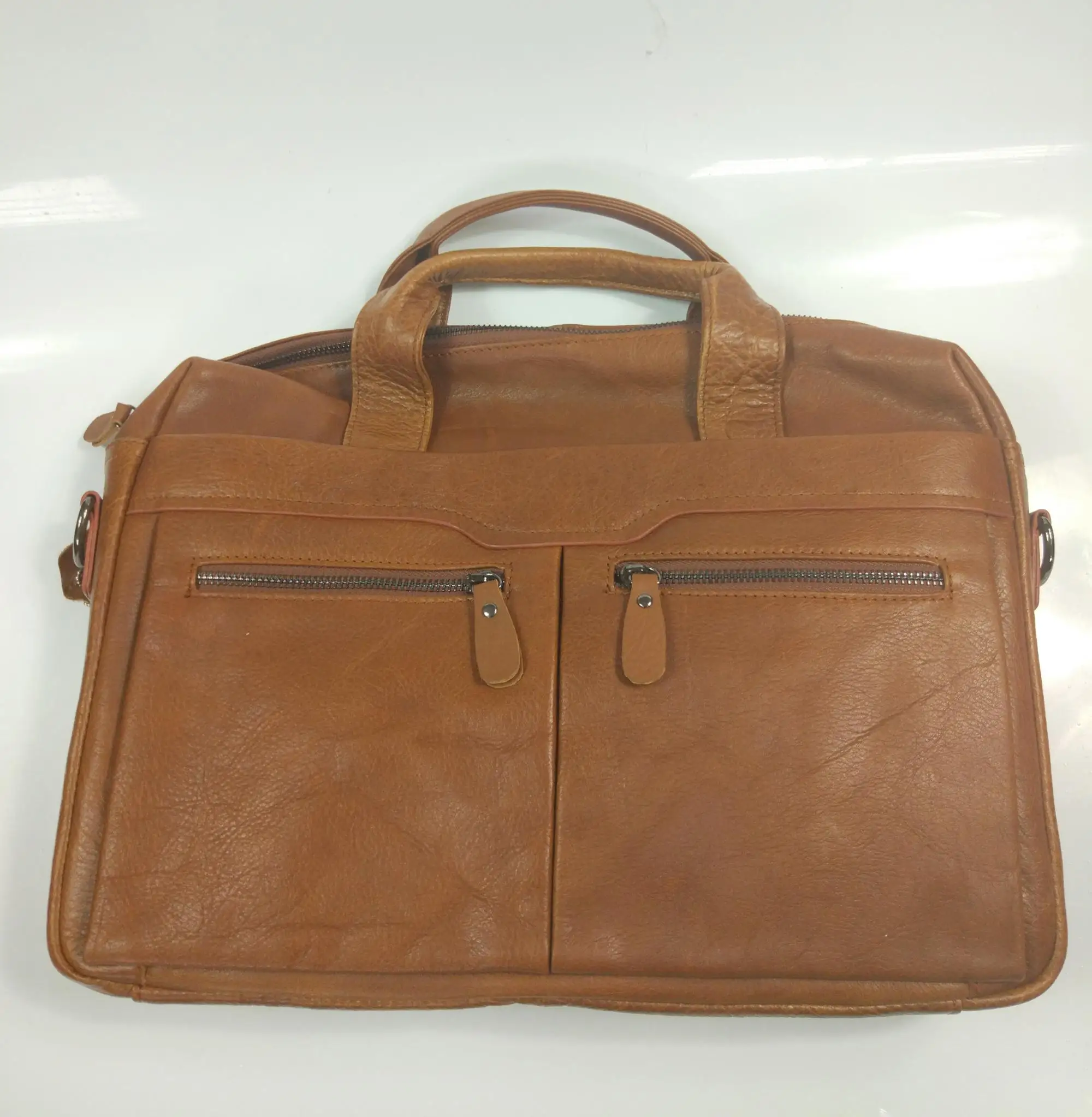 2017 Custom Handbag Classic Mens Genuine Leather Messenger Bags/hand