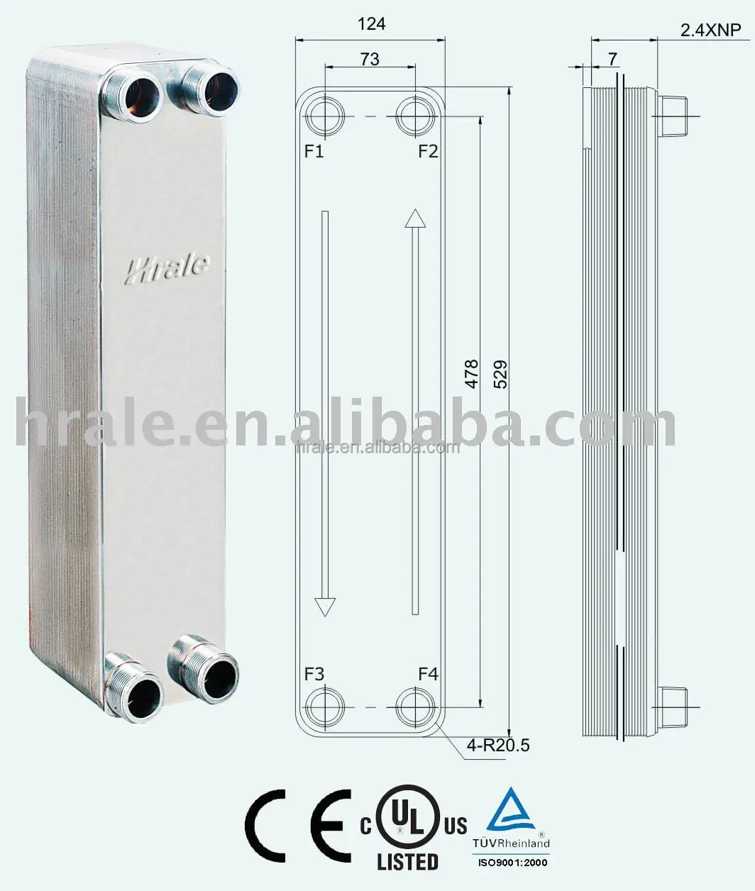 Swep B25th Brazed Plate Heat Exchanger Buy Flat Plate Heat Exchanger Swep B25th B25th Product On Alibaba Com