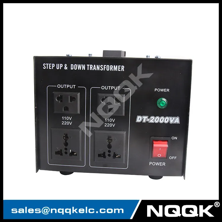 2000va 110v 220vac Input Voltage Selector Power Converter Transformer