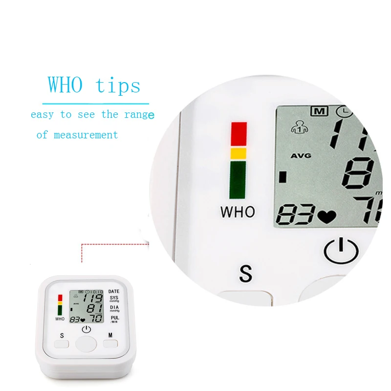MK-B869 Hot Selling finger blood pressure /blood monitor pressure upper arm
