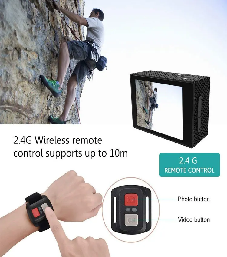 Wifi Action camera Ultra HD 4K 1080p/60fps Digital Sports Camera 4K Underwater WIFI Mini DV