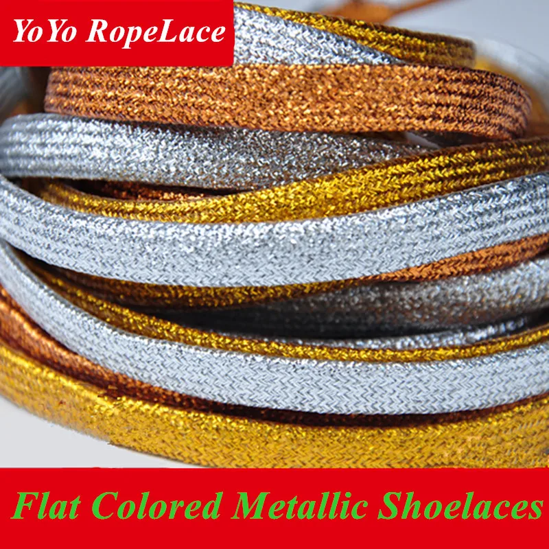 metallic shoelaces