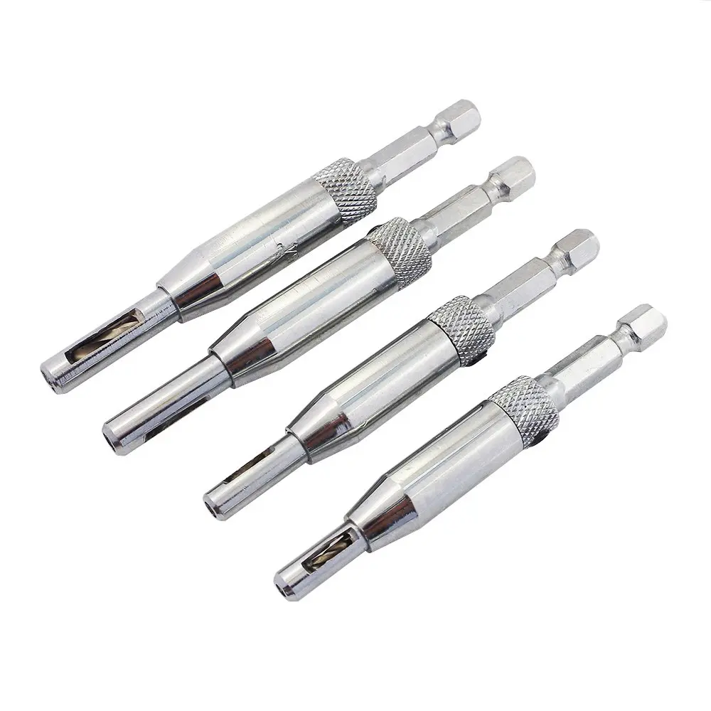 Cslu Tool 4pics Hinge Hole Opening Self Centering Drill Bit Guide