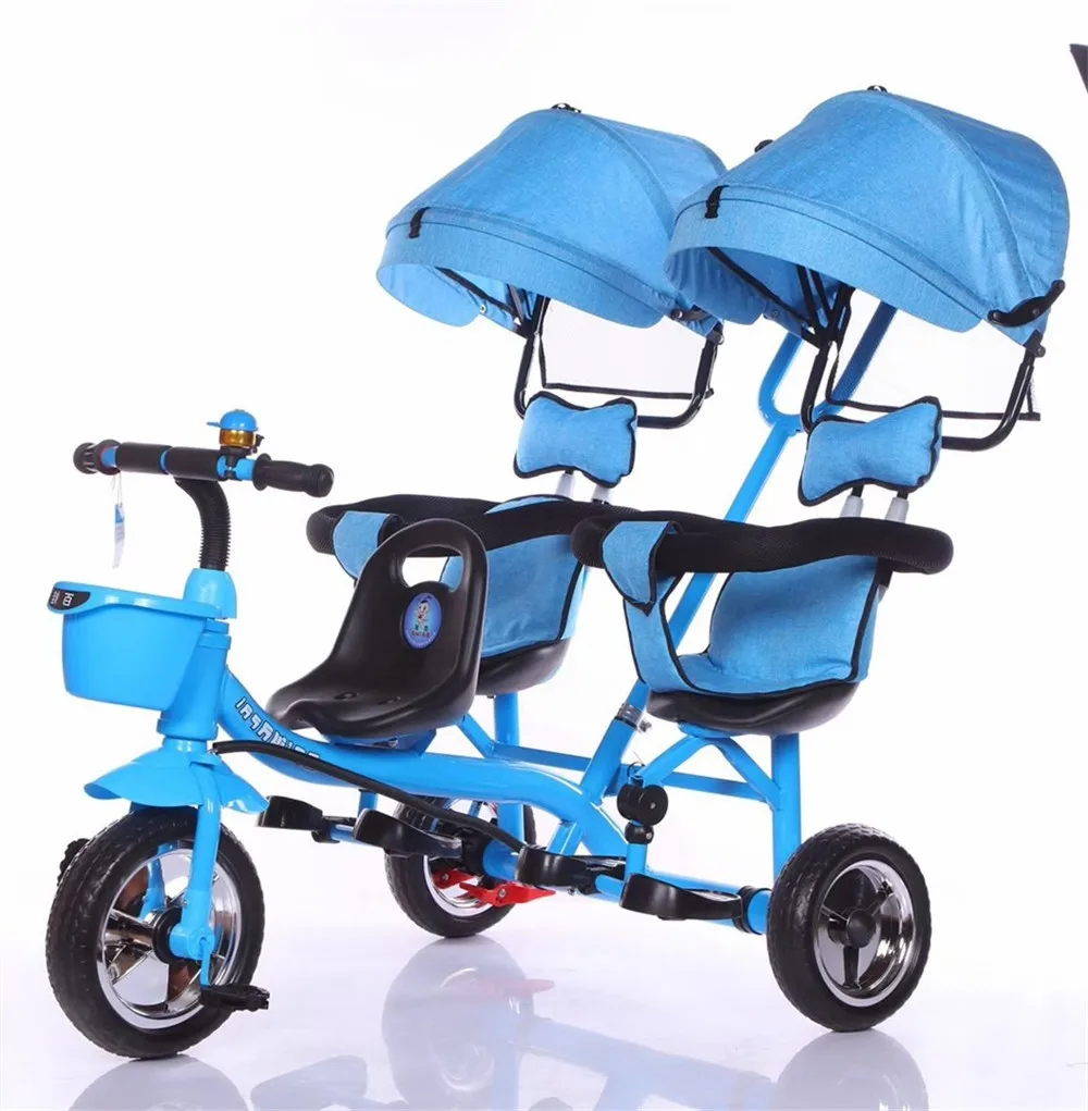 Foot Pedal Tricycle Kids With Back Seat/pedal Cars Baby Tricycles Big