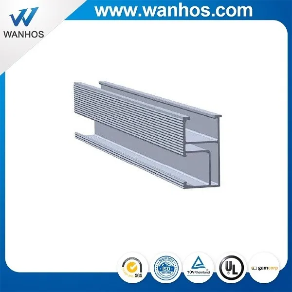 Abanico Ηλιακά ανοδιωμένα κιγκλιδώματα αλουμινίου Ηλιακή φωτοβολταϊκή εγκατάσταση συναρμολόγησης αλουμινίου