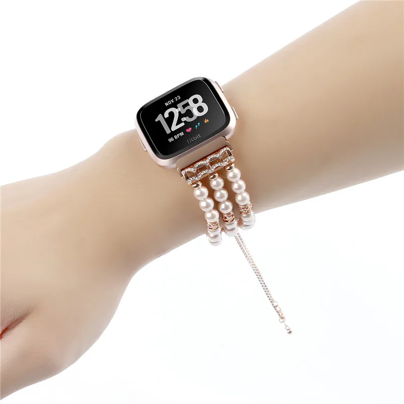 Quick Release Custom Handmade Jewelry Smart Wrist Watch Band For Fitbit Versa