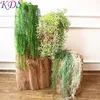 new green plastic long hand feeling leaves wisteria put outdoor wedding leaves