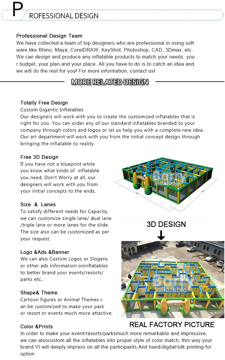 inflatable maze for sale