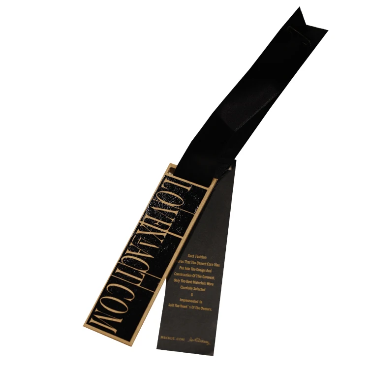 Custom Printed Ribbon Women Clothing Hang Tag With Quality Assurance